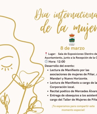 Celebración del día Internacional de la Mujer, 8 de marzo de 2025