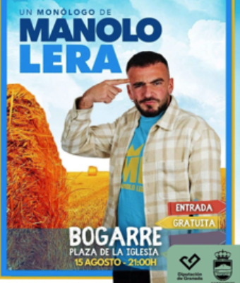 Un monólogo de Manolo Lera. Semana Cultural de Bogarre 2025