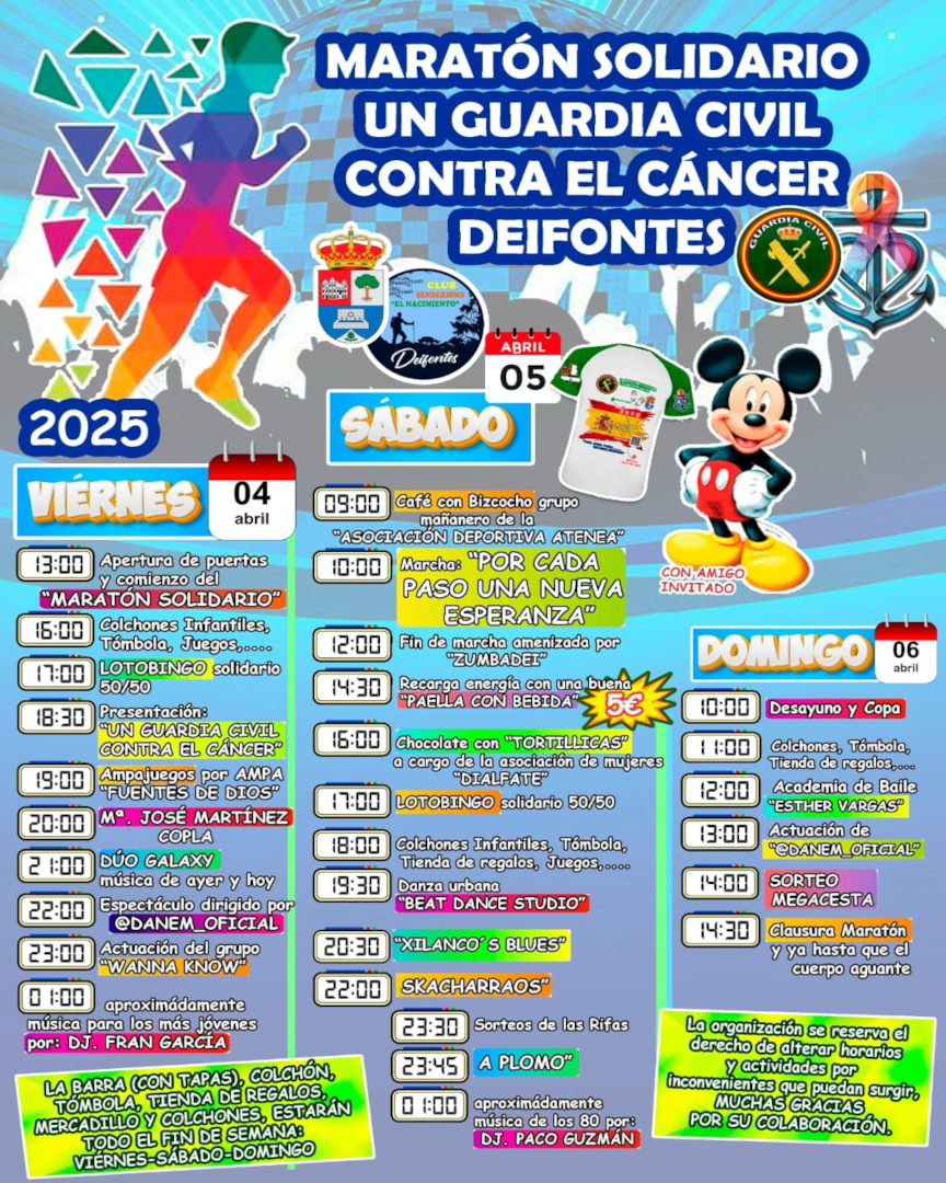 Maratón solidario, un guardia civil contra el cáncer