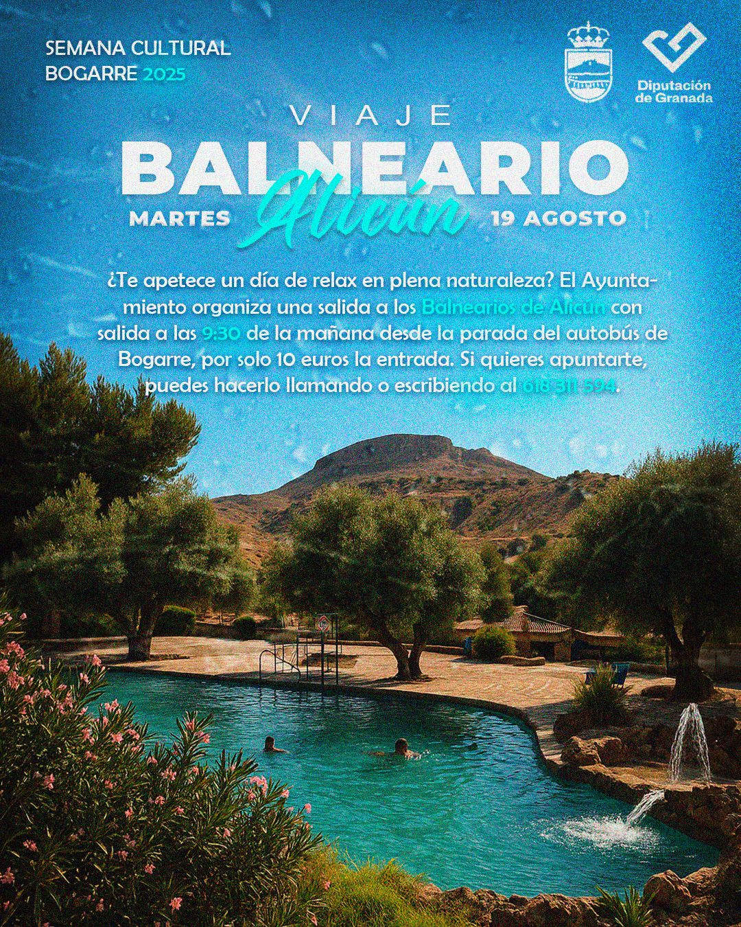 Viaje al Balneario de Alicún. Semana Cultural de Bogarre 2025